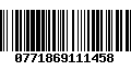 Código de Barras 0771869111458