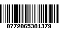 Código de Barras 0772065381379