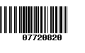 Código de Barras 07720820