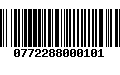 Código de Barras 0772288000101