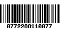 Código de Barras 0772288110077