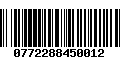 Código de Barras 0772288450012
