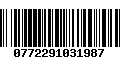 Código de Barras 0772291031987