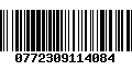 Código de Barras 0772309114084