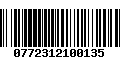 Código de Barras 0772312100135