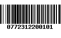 Código de Barras 0772312200101