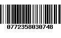 Código de Barras 0772358030748