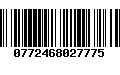 Código de Barras 0772468027775