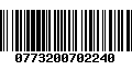 Código de Barras 0773200702240