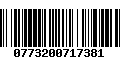 Código de Barras 0773200717381