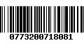 Código de Barras 0773200718081