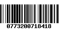 Código de Barras 0773200718418