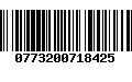 Código de Barras 0773200718425