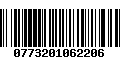 Código de Barras 0773201062206