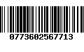 Código de Barras 0773602567713