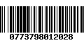 Código de Barras 0773798012028
