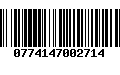 Código de Barras 0774147002714