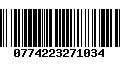 Código de Barras 0774223271034