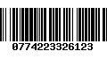 Código de Barras 0774223326123