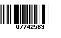 Código de Barras 07742583