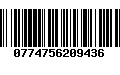Código de Barras 0774756209436