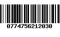 Código de Barras 0774756212030
