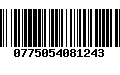 Código de Barras 0775054081243