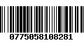 Código de Barras 0775058108281