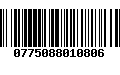 Código de Barras 0775088010806