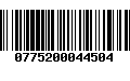 Código de Barras 0775200044504