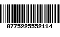 Código de Barras 0775225552114