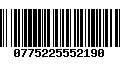 Código de Barras 0775225552190