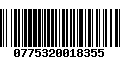 Código de Barras 0775320018355