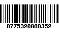 Código de Barras 0775320080352