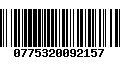 Código de Barras 0775320092157