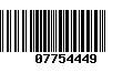 Código de Barras 07754449