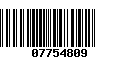 Código de Barras 07754809