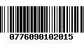 Código de Barras 0776090102015