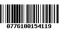Código de Barras 0776100154119