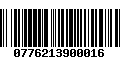 Código de Barras 0776213900016