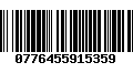 Código de Barras 0776455915359
