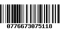 Código de Barras 0776673075118