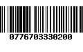 Código de Barras 0776703330200