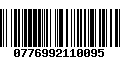 Código de Barras 0776992110095