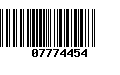 Código de Barras 07774454