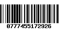 Código de Barras 0777455172926