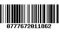 Código de Barras 0777672011862