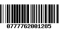 Código de Barras 0777762001285