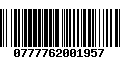 Código de Barras 0777762001957