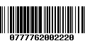 Código de Barras 0777762002220